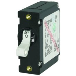 Blue Sea 7206 AC / DC Single Pole Magnetic World Circuit Breaker  -  10 Amp