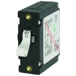 Blue Sea 7230 AC / DC Single Pole Magnetic World Circuit Breaker  -  50 Amp