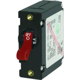 Blue Sea 7209 AC / DC Single Pole Magnetic World Circuit Breaker  -  15 Amp