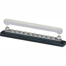 Blue Sea 2312, 150 Ampere Common Busbar 20 x 8-32 Screw Terminal with Cover