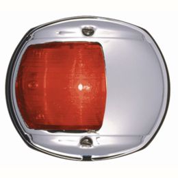 Perko LED Side Light - Red - 12V - Chrome Plated Housing