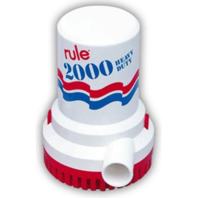 Rule 2000 GPH Non-Automatic Bilge Pump w/6 Leads