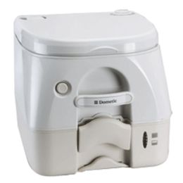 Dometic - 974 Portable Toilet 2.6 Gallon - Tan w/Brackets