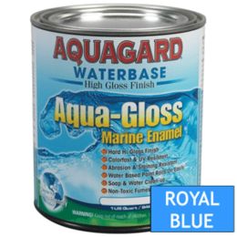 Aquagard Aqua Gloss Waterbased Enamel - 1Qt - Royal Blue