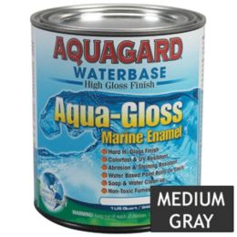 Aquagard Aqua Gloss Waterbased Enamel - 1Qt - Medium Grey