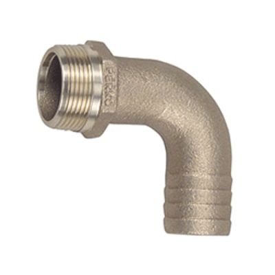 Perko 1-1/2 Pipe to Hose Adapter 90 Degree Bronze MADE IN THE USA