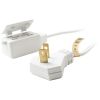 AXIS 45503 3-Outlet White Wall Hugger Indoor Extension Cord, 6ft