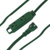 AXIS 45511 3-Outlet Indoor Extension Cord, 8ft (Green)