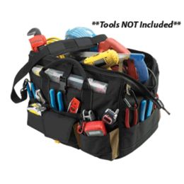 CLC 1535 18 Tool Bag w/ Top-Side Plastic Parts Tray