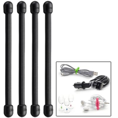 Nite Ize Gear Tie 3 - Black 4 Pack