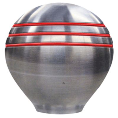 Ongaro Throttle Knob - 1-&#189; - Red Grooves
