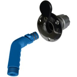 Johnson Pump Flush Mount SS Deckwash Fitting - 45&#176;