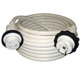 Marinco 30A 125V Molded Standard Cordset - White - 50