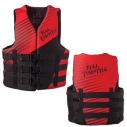 Full Throttle Rapid Dry PFD - Adult L/XL - Red/Black