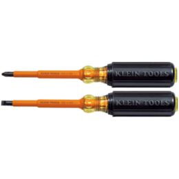 Klein Tools 2-Piece Cushion-Grip Insulated Screwdriver Set