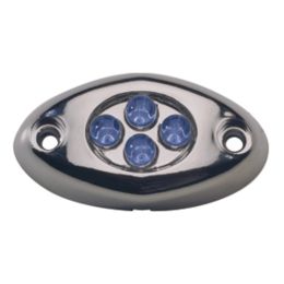 Innovative Lighting Courtesy Light - 4 LED Surface Mount - Blue LED/Chrome Case