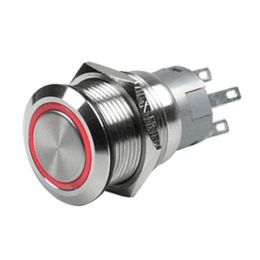 Marinco 12V Buzzer w/Warning Light - Red