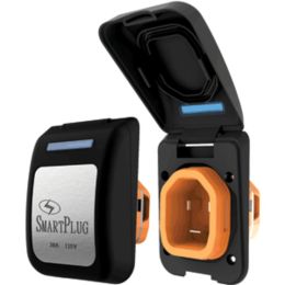 SmartPlug 30 Amp Non Metallic Inlet Black