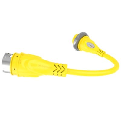 Furrion Pigtail Adapter 30A (F) To 50A 125/250V (M) W/LED
