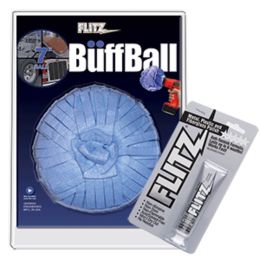 Flitz Buff Ball - Extra Large 7 - Blue w/1.76oz Tube Flitz Polish