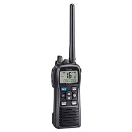 Icom M73 Handheld VHF - 6 Watts - IPX8 Submersible - Black