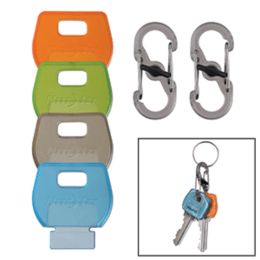 Nite Ize IdentiKey&#153; Covers - 4-Pack Assorted + S-Biner Combo