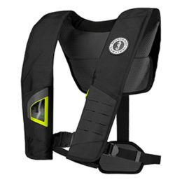 Mustang DLX 38 Deluxe Automatic Inflatable PFD - Black/Fluorescent Yellow-Green