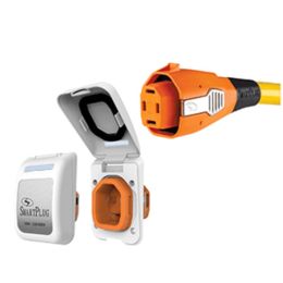SmartPlug 50 Amp Connector & Non Metallic Inlet - White