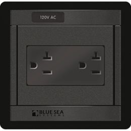 Blue Sea 1479 360 Panel - 120V AC DUal Outlet