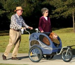 Solvit HoundAbout Bicycle Trailer Pet Stroller Jogging Kit (Size: medium)