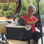 Snoozer Golf Cart Lookout Pet Seat (Size: Small, Color: Black Naugahyde)