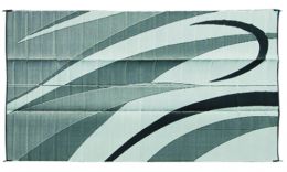 Ming Mark RV Patio Mats (Color Patterns: Black/Silver/White, Patio Rug Sizes: 8' X 12)