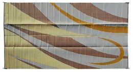 Ming Mark RV Patio Mats (Color Patterns: Brown/Gold/Beige, Patio Rug Sizes: 8' X 12)